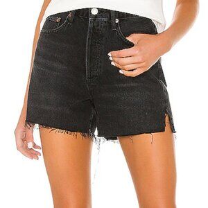 Agolde Dee Exhibit Black Ultra High Rise SHort Size 28 56450 a083-1157